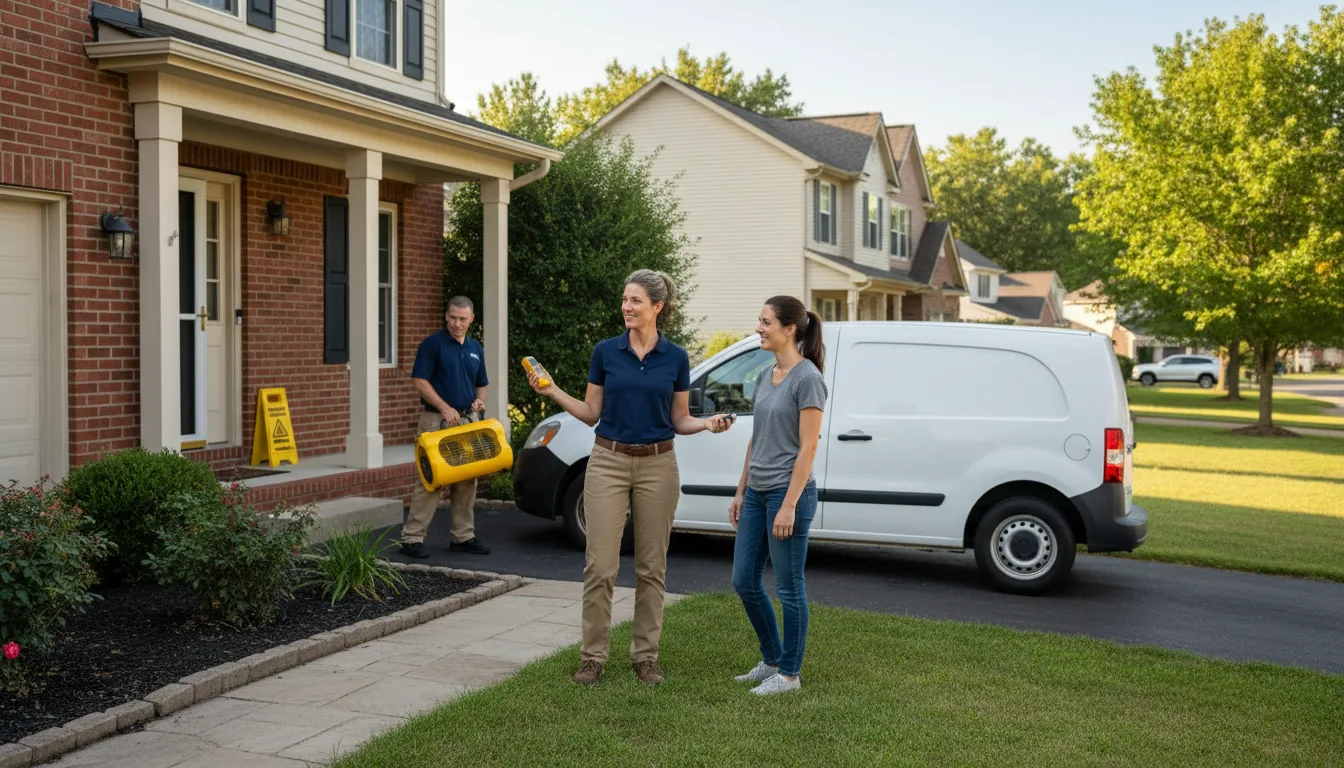 Residential water damage restoration in Hickman, NE